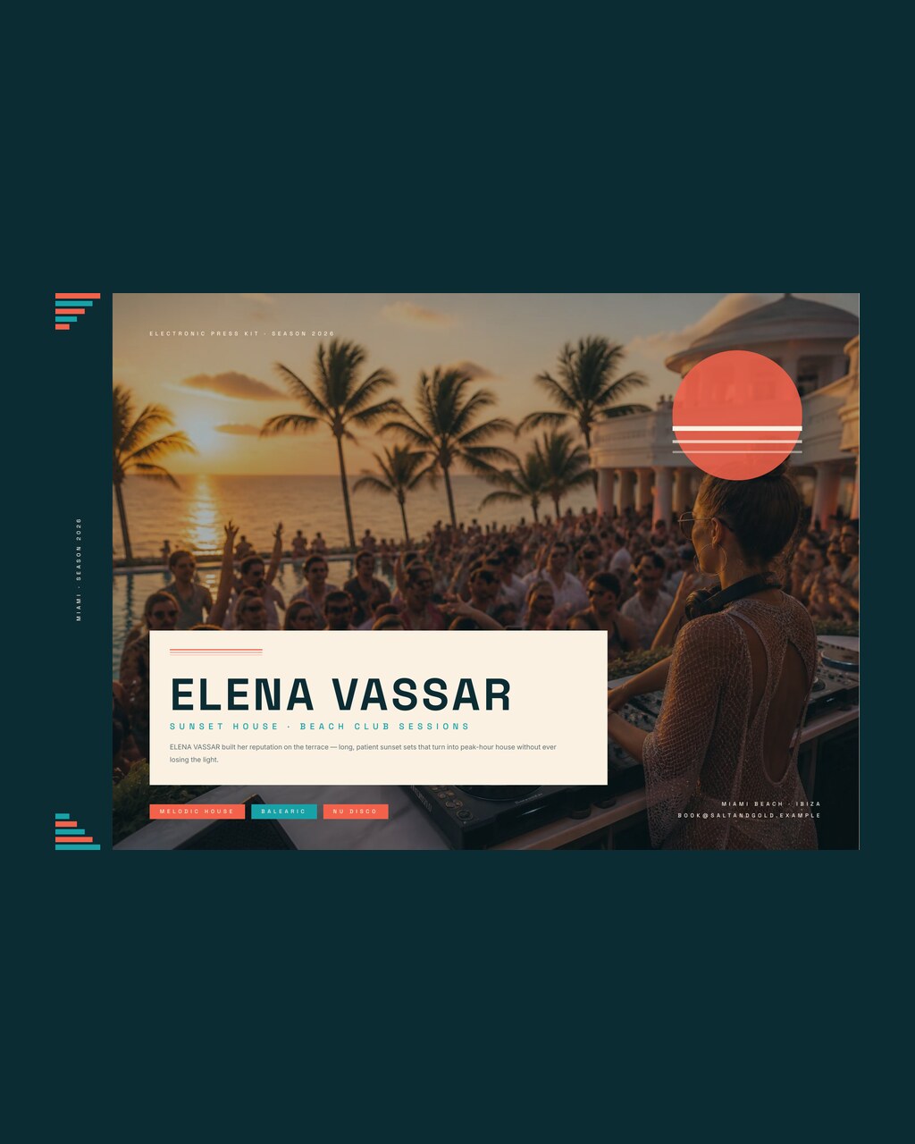 MIAMI press kit template preview